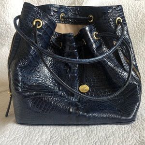 Brahmin Navy Bucket Bag
